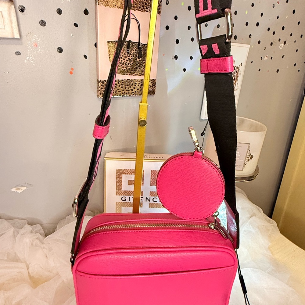 NWT Karl Lagerfeld Pink Crossbody Bag with matching coin purse - Picture 7 of 14